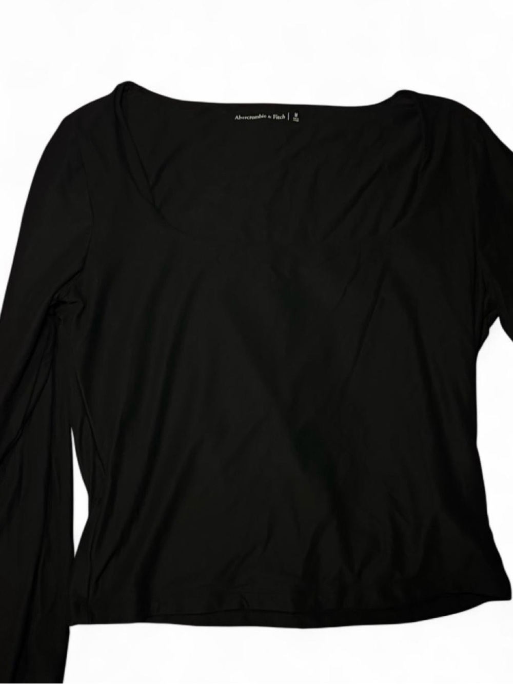 Abercrombie & Fitch black long sleeve with square neckline